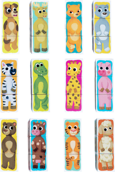 Изображение товара Развивающий игровой набор Baby Toys Умные кубики. Зверопутаница / 05830