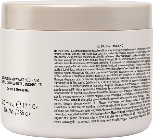 Изображение товара Маска для волос Alfaparf Milano Il Salone Milano Keratin (500мл)