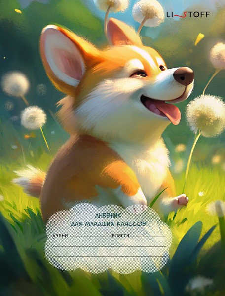 Изображение товара Дневник Listoff Щенок корги / ДМ254802 (48л)