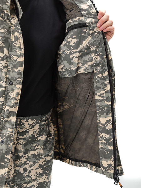 Изображение товара Костюм для охоты и рыбалки УРСУС Геркон-Лето кмф Цифра светло-серый Твил рип-стоп / КОС790 (р.48-50, 182-188)