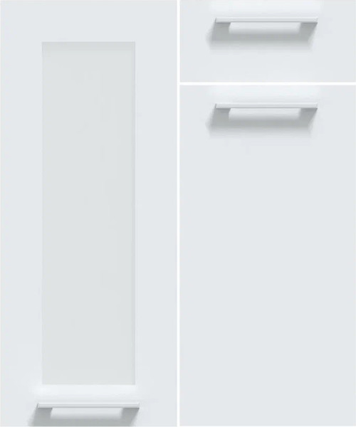 Изображение товара Кухонный гарнитур Интерлиния Мила Gloss 3.5-ПМ3 (керамика/грей/кастилло темный)