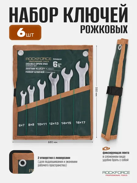Изображение товара Набор ключей RockForce RF-5062P (65658)
