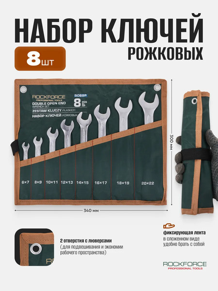 Изображение товара Набор ключей RockForce RF-5089P (65659)