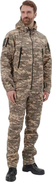 Изображение товара Костюм для охоты и рыбалки УРСУС Штурм кмф Цифра Светло-Серая Твил рип-стоп / КОС1055 (р.56-58, 170-176)