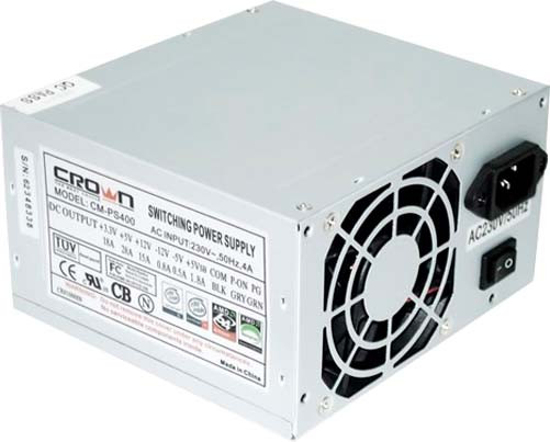 Изображение товара Блок питания для компьютера Crown 400W CM-PS400W