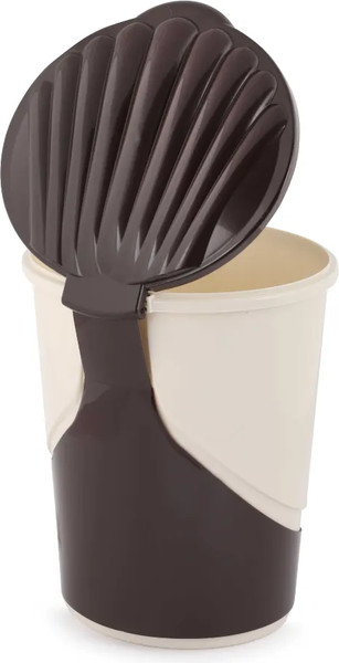 Изображение товара Мусорное ведро No Brand с педалью (10л, слоновая кость)