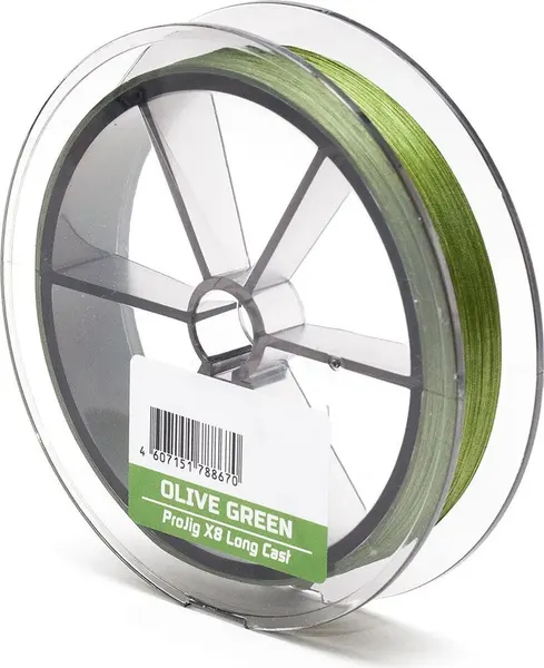 Изображение товара Леска плетеная Петроканат ProJig X8 Long Cast 0.18мм 14.0кг (150м, хаки)