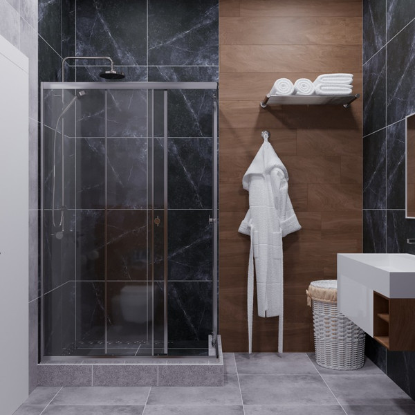 Изображение товара Душевой уголок Maroni Stile Chromo-GLS 100x80 / Щ0000063968