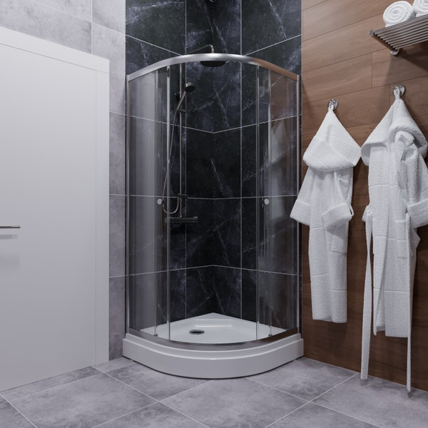 Изображение товара Душевой уголок Maroni Energia Chromo-GLS 90x90 / Щ0000063964