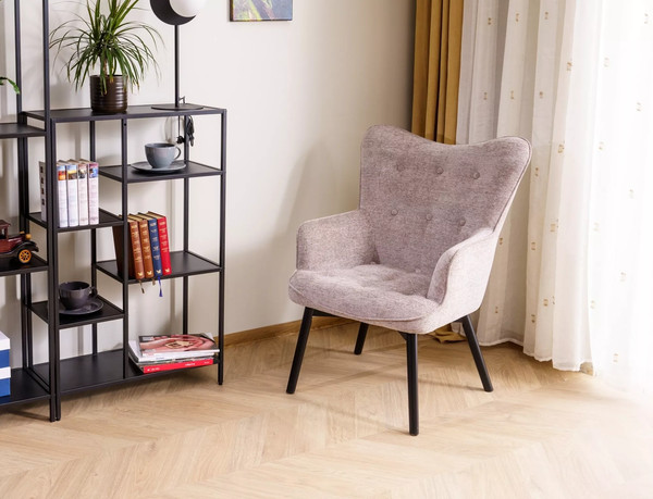 Изображение товара Кресло мягкое Signal Carmen (Raven 30 темно-бежевый/черный матовый)