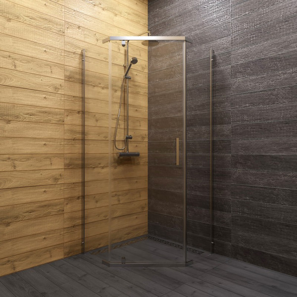 Изображение товара Душевой уголок Maroni Espresso Chromo-GLS 90x90 / Щ0000064227