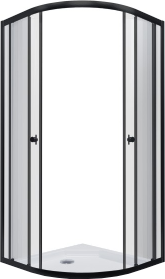 Изображение товара Душевой уголок Maroni Energia Nero-GLS 100x100 / Щ0000063982