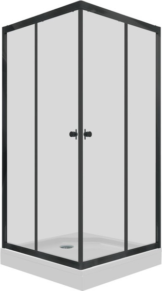 Изображение товара Душевой уголок Maroni Stile Nero-GLS 100x100 / Щ0000063956