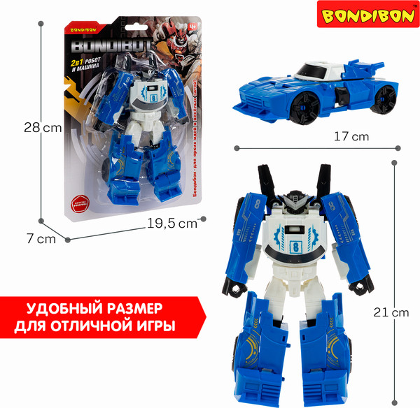 Изображение товара Робот-трансформер Bondibon Bondibot / ВВ6614