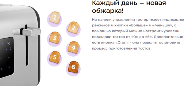 Изображение товара Тостер Kitfort KT-6497