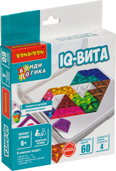 Изображение товара Игра-головоломка Bondibon БондиЛогика IQ-Вита / ВВ6530