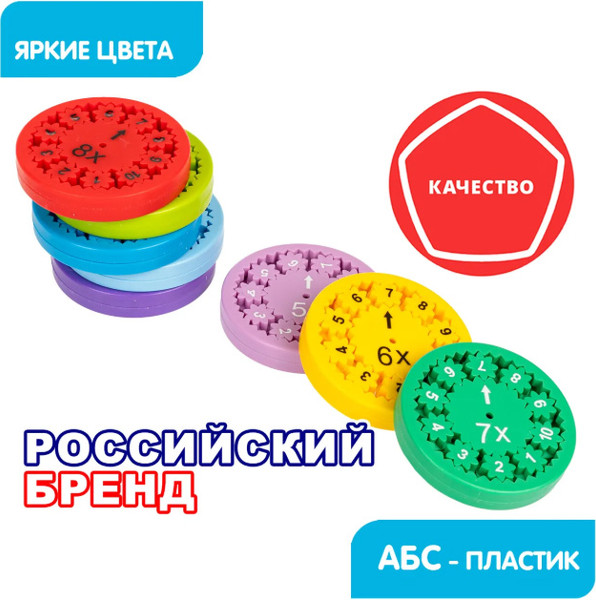 Изображение товара Развивающая игра Bondibon Математические колесики / ВВ6532