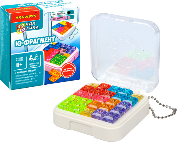 Изображение товара Игра-головоломка Bondibon БондиЛогика IQ-Фрагмент / ВВ6551-А