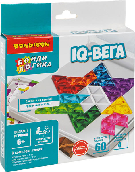 Изображение товара Игра-головоломка Bondibon БондиЛогика IQ-Вега / ВВ6531