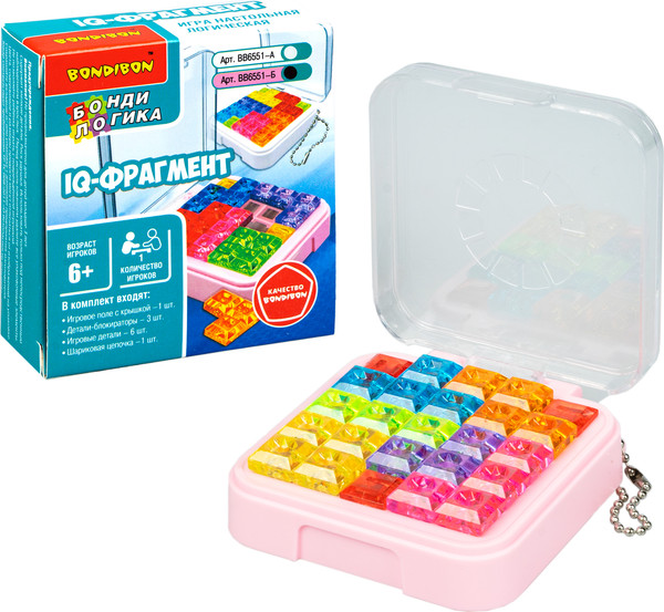 Изображение товара Игра-головоломка Bondibon БондиЛогика IQ-Фрагмент / ВВ6551-Б