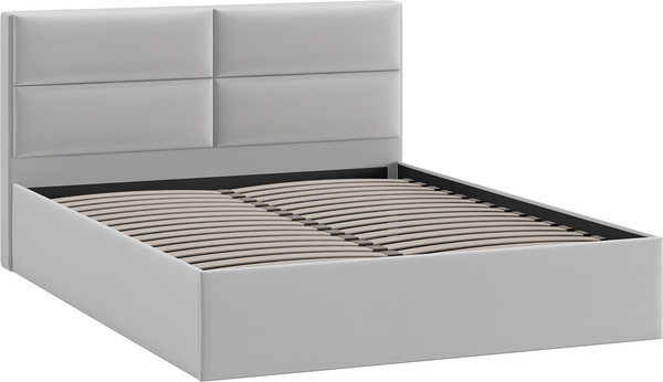 Изображение товара Полуторная кровать ТриЯ Глосс универсальная тип 1 140x200 (велюр Confetti Silver)