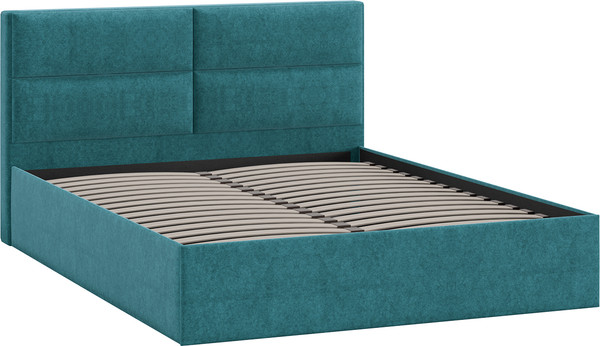 Изображение товара Полуторная кровать ТриЯ Глосс универсальная тип 1 140x200 (микровелюр Jercy Izumrud)