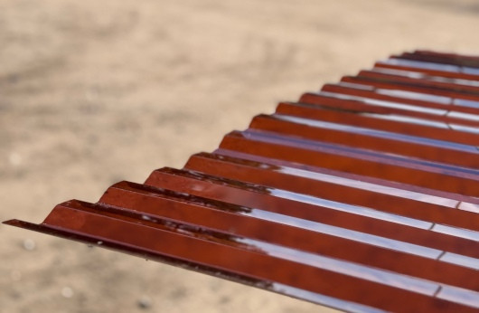 Изображение товара Монолитный поликарбонат Borrex Трапеция 1050x2000x1.3мм (бронза)