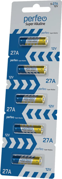 Изображение товара Комплект батареек Perfeo А27-BP5 Super Alkaline / PF 27A/5BL