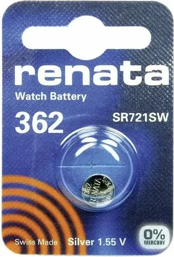 Изображение товара Батарейка Renata SR362/SR721SW/AG11 1.55V 24mAh 7.9x2.1mm