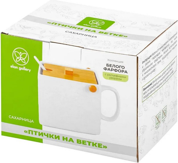 Изображение товара Емкость для хранения Elan Gallery Птички на ветке / 950371