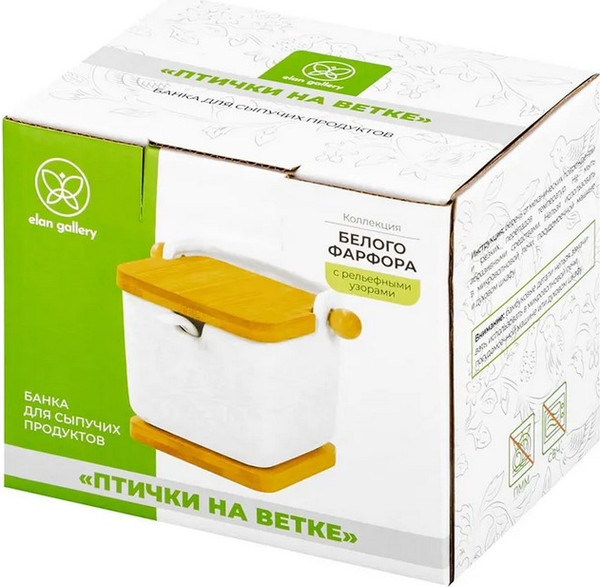 Изображение товара Емкость для хранения Elan Gallery Птички на ветке / 950369