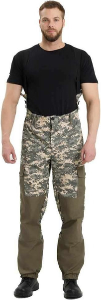 Изображение товара Костюм для охоты и рыбалки УРСУС Горка-М кмф Цифра светло-серый/хаки Рип-стоп / КОС490 (р.48-50, 182-188)