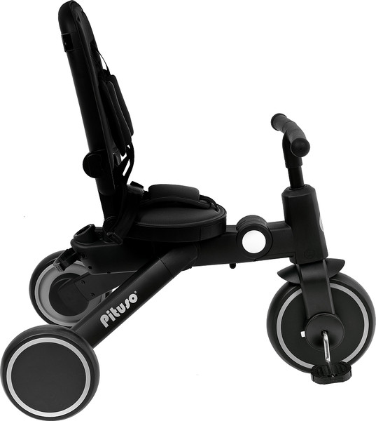 Изображение товара Трехколесный велосипед с ручкой Pituso Leve Pro / T8-Black (черный)