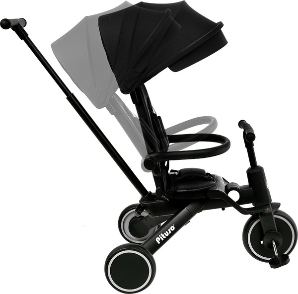 Изображение товара Трехколесный велосипед с ручкой Pituso Leve Pro / T8-Black (черный)