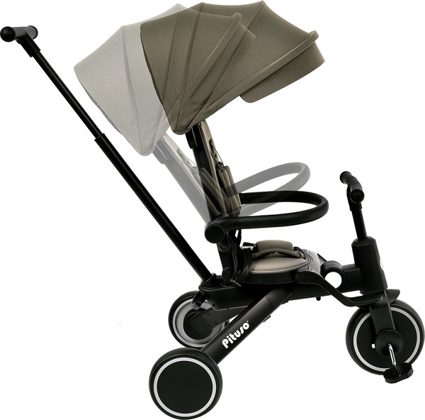 Изображение товара Трехколесный велосипед с ручкой Pituso Leve Pro / T8 Plus-Khaki (хаки)