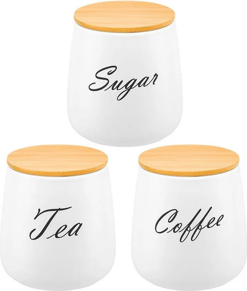 Изображение товара Набор емкостей для хранения Elan Gallery Tea. Coffe. Sugar / 111018