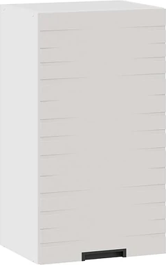 Изображение товара Шкаф навесной для кухни ТриЯ Гренада фреза 1В4 с одной дверью / 1В4-Ф (белый/холст мокко)