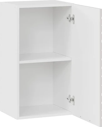 Изображение товара Шкаф навесной для кухни ТриЯ Гренада фреза 1В4 с одной дверью / 1В4-Ф (белый/холст мокко)