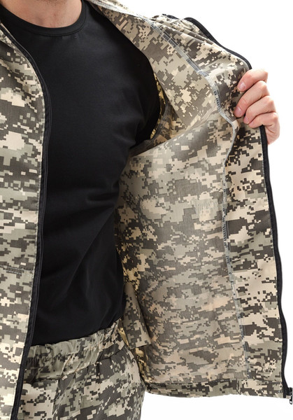 Изображение товара Костюм для охоты и рыбалки УРСУС Маскхалат кмф Цифра светло-серый Сорочечная / КОС894 (р.64-66, 170-176)