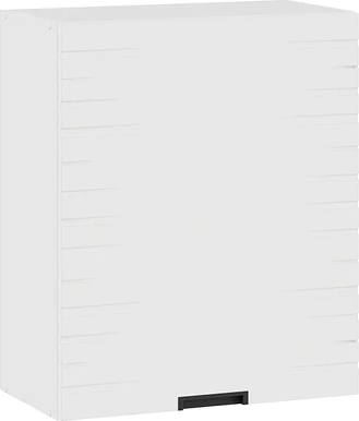 Изображение товара Шкаф навесной для кухни ТриЯ Гренада фреза 1В6 с одной дверью (белый/холст белый)