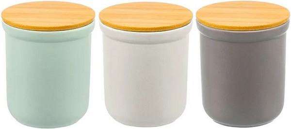 Изображение товара Набор емкостей для хранения Elan Gallery С бамбуковой крышкой / 111020