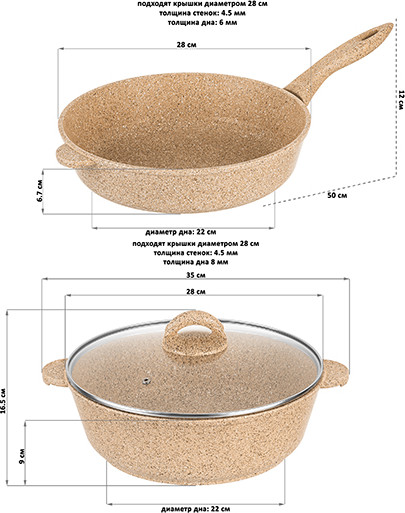 Изображение товара Набор кухонной посуды Elan Gallery Гармония вкуса / 121111+5