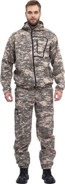 Изображение товара Костюм для охоты и рыбалки УРСУС Турист 1 кмф Цифра светло-серый Грета / КОС286 (р.56-58, 182-188)