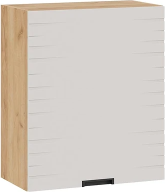 Изображение товара Шкаф навесной для кухни ТриЯ Гренада фреза 1В6 с одной дверью (дуб крафт золотой/холст мокко)