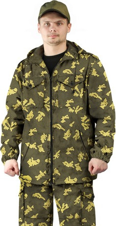 Изображение товара Костюм для охоты и рыбалки УРСУС Турист 2 кмф Граница хаки Твил Пич / КОС668 (р.44-46, 182-188)