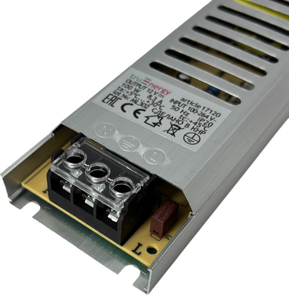 Изображение товара Адаптер для светодиодной ленты Truenergy Block Mini 12V 100W IP20 / 17086