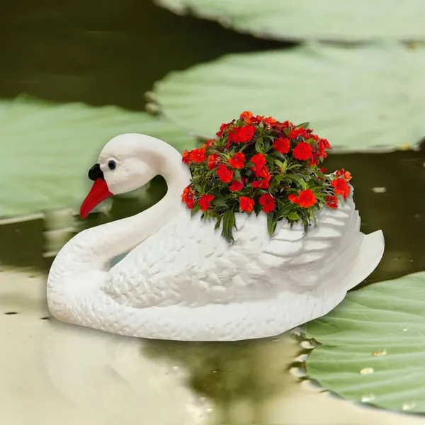 Изображение товара Фигурка для сада Dommelochi Лебедь большой ФЛБМК