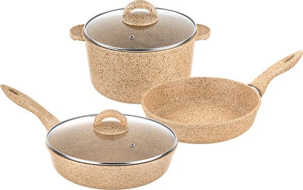 Изображение товара Набор кухонной посуды Elan Gallery Медовый гранит / 121119+3