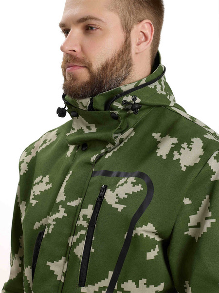 Изображение товара Костюм для охоты и рыбалки УРСУС Турист москит кмф Граница зеленый Грета / КОС320 (р.44-46, 170-176)