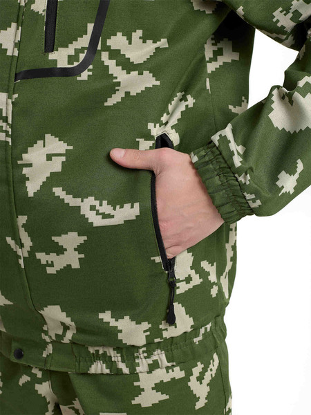 Изображение товара Костюм для охоты и рыбалки УРСУС Турист москит кмф Граница зеленый Грета / КОС320 (р.44-46, 170-176)